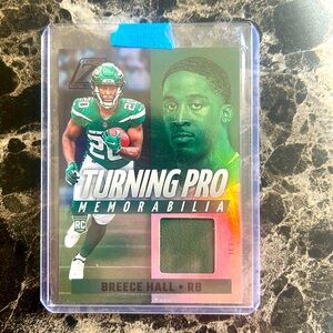 Breece Hall Rookie Patch Sports Card